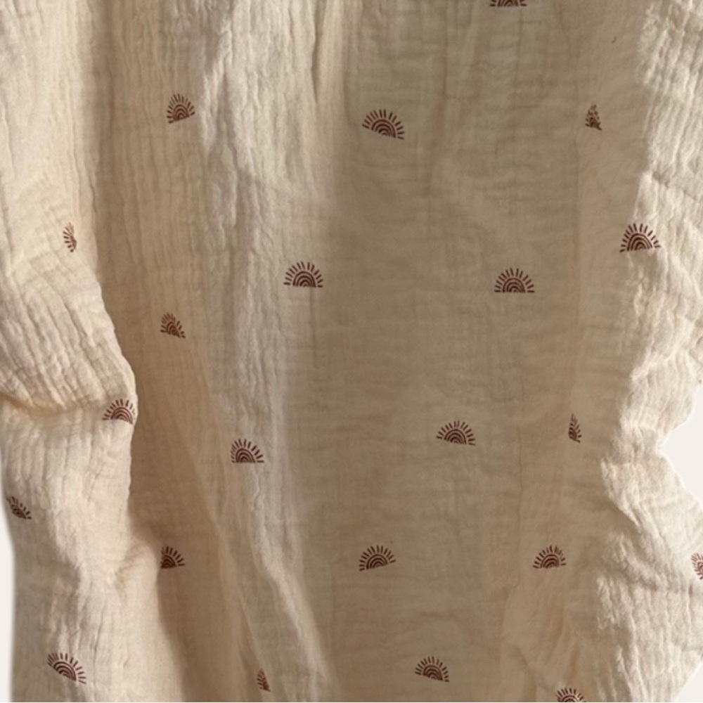 New Boho sun Muslin Cotton Bassinette Sheet Cover by Blissful Diary